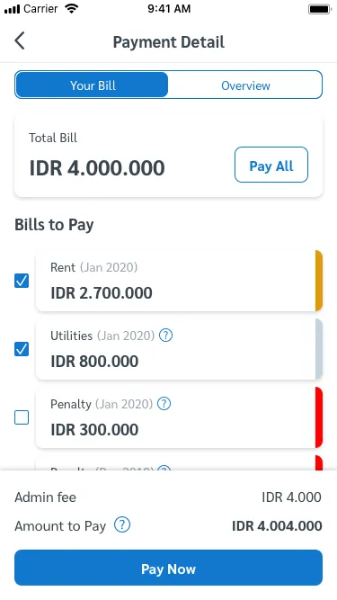 Admin-side detail for a manually paid invoice, uploaded by the tenant and confirmed by the YukStay finance team.